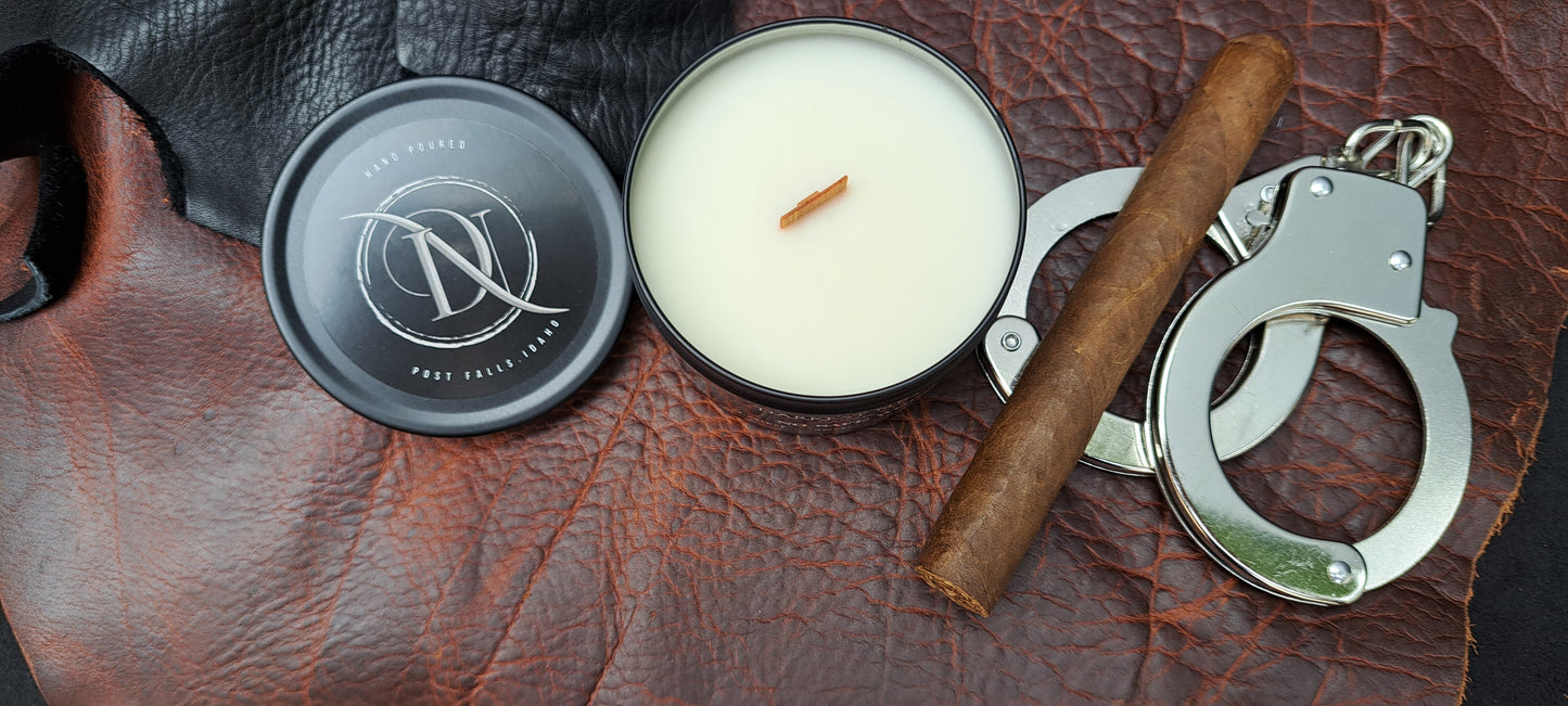 No Safe Word - leather and smoke natural soy candle