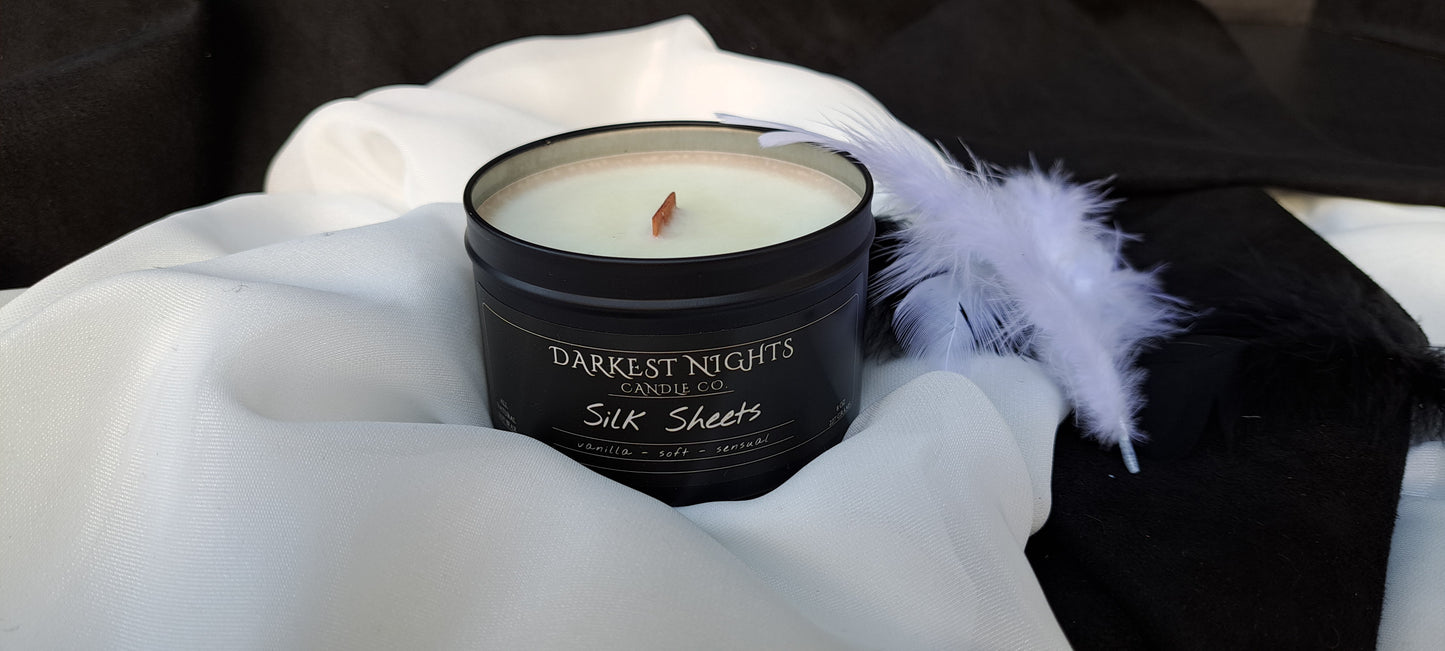 Silk Sheets - Vanilla scented natural soy candle