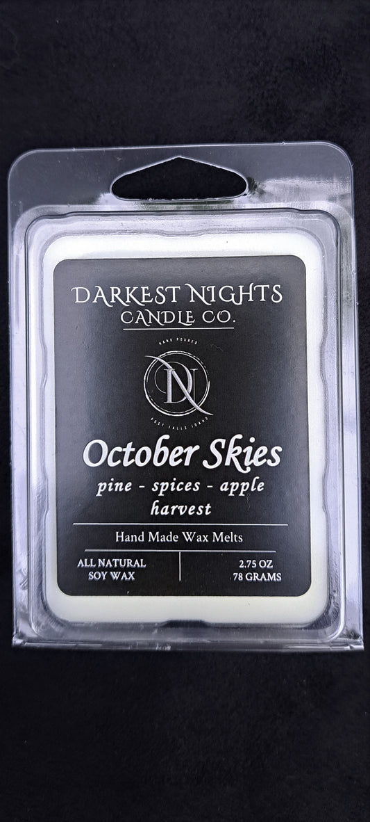 October Skies - Hand Made Wax Melts